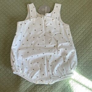 Unisex bubble romper with bees NWT